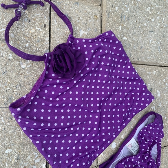Purple Polka Dot Tankini - Picture 4 of 10